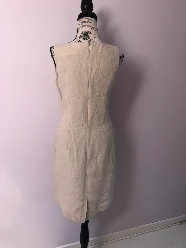 🤍 Beige linen dress – Caroll – Size 40 – Very good condition – photo 4